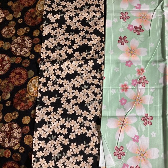 12 Asian fat quarters - Picture 8 of 8